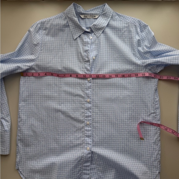 Zara Light Blue Women’s shirt, Size L - Picture 7 of 9